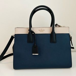 Kate Spade Navy & Cream Satchel